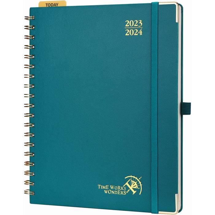 Agenda Semainier 2026 Oberthur LIMA - Format 17x25 Cm, Couverture Violette, élastique De Fermeture