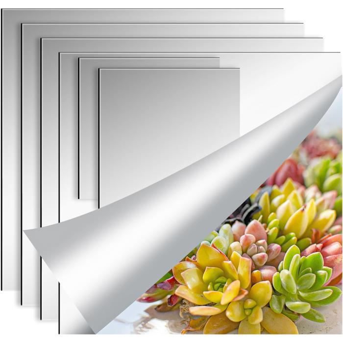 Autocollants muraux miroir 3D ultra-épais, miroir acrylique mural, imperméable, auto-adhésif