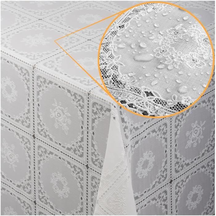 Nappe Toile Cirée Lavable 220x140cm - Imperméable Motif Patchwork Gris, Idéale Jardin Et Intérieur