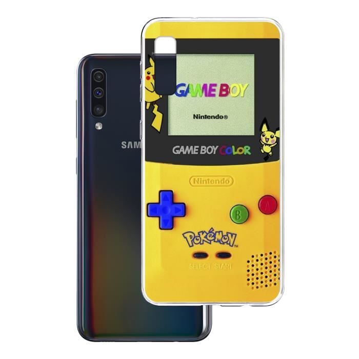 Coque Samsung Galaxy A50 - Game Boy Color Pikachu Jaune Pokemon