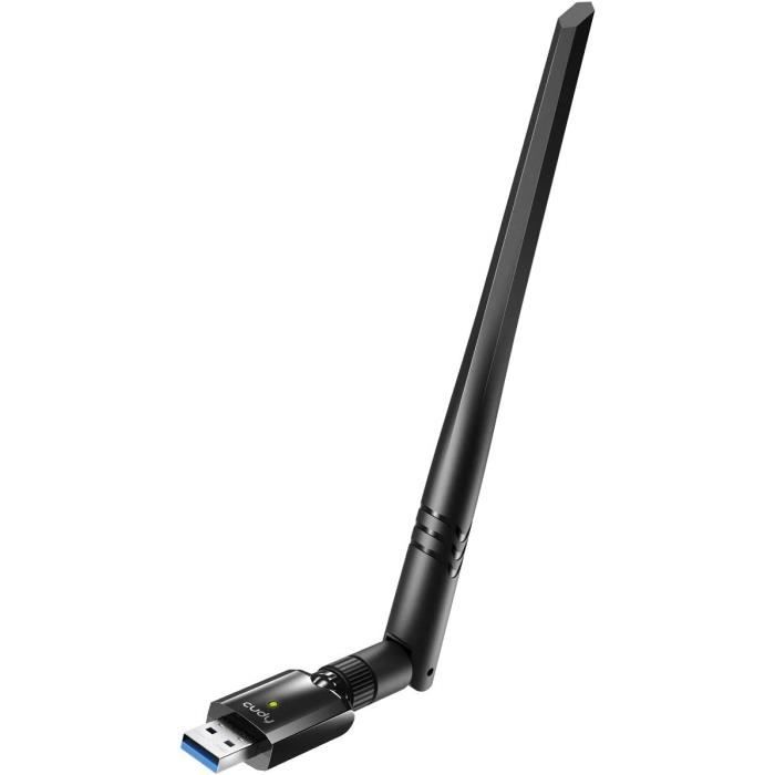 Carte réseau WiFi USB + Bluetooth – Clé WiFi 1300 Mbps Double Bande 2.4G / 5.8G - LinQ - Français