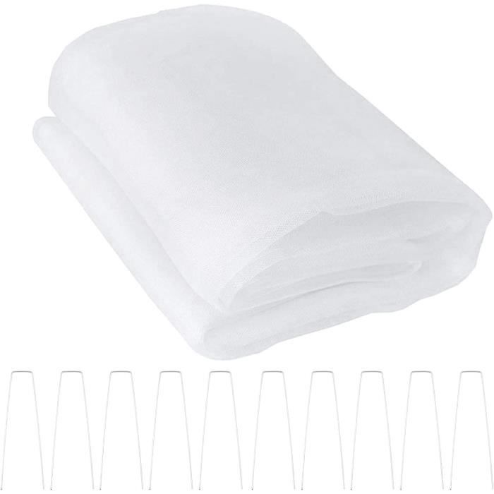 Filet anti-insectes - 3 x 10 m - Maille fine - Filet pour légumes - Filet de jardin avec ciseaux Filet anti-insectes - 3 x 10 m - Maille fine - Filet pour légumes - Filet de jardin avec ciseaux