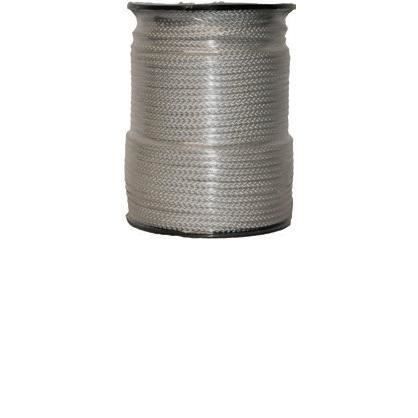 Corde Cordage en Polyester 4mm 100m Blanc Tress/é PES multifilament
