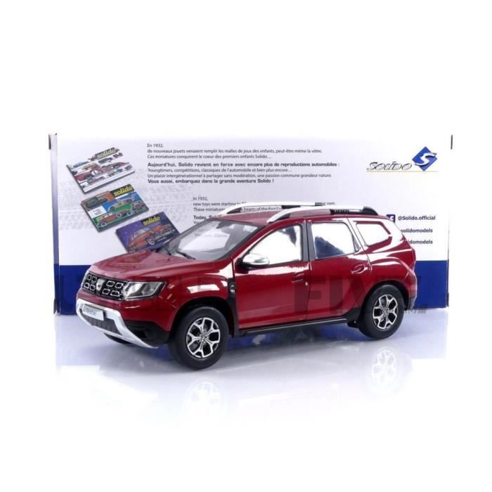 Voiture Miniature de Collection - SOLIDO 1/18 - DACIA Duster - 2021 - Red - 1804607