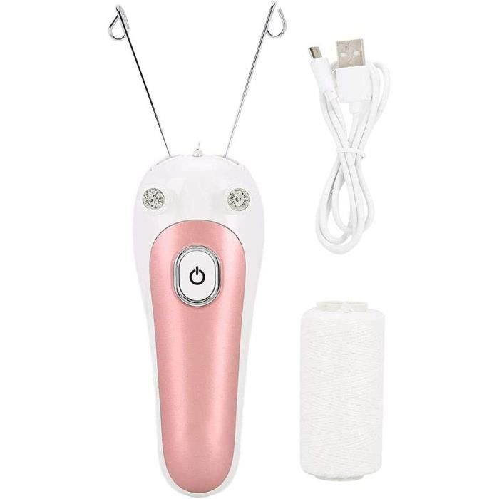 Kit épilateur Visage FLAWLESS Rose - USB Et LED Intégrée - Neuf Sous Blister
