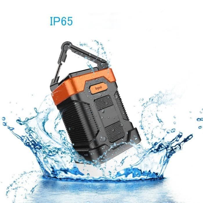 lanterne de camping waterproof et batterie externe portable 10000 mah - a-c6 - orange