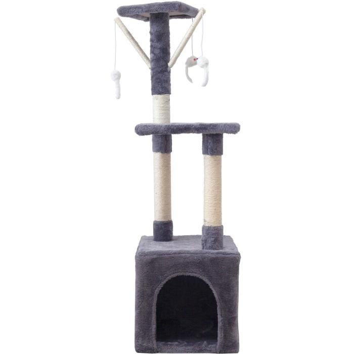 Arbre A Chat Betty 30 X 30 X 110 Cm Gris Cdiscount Animalerie Arbre A Chat Betty 30 X 30 X 110 Cm Gris Cdiscount Animalerie