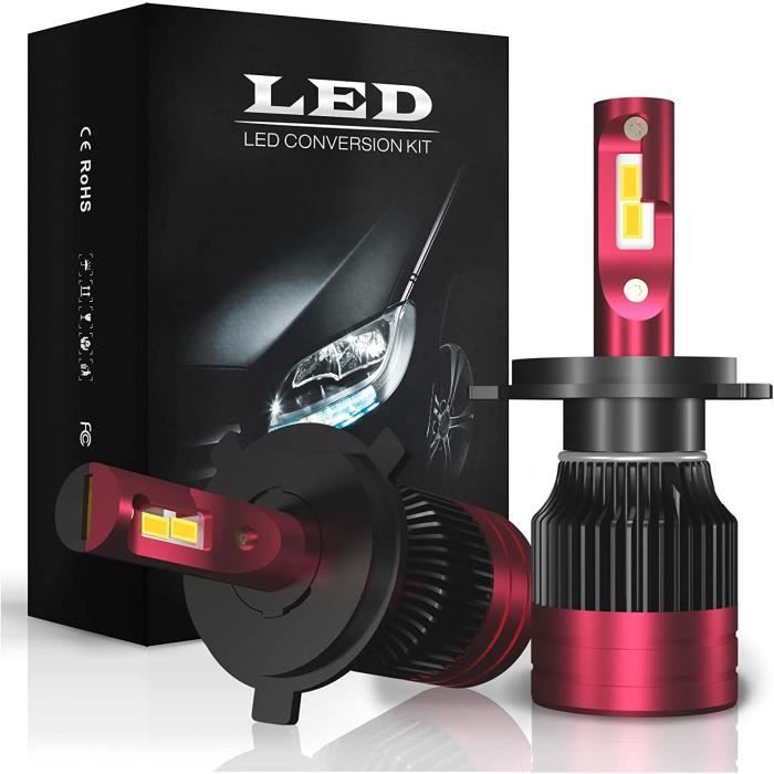 Ampoule H4 LED pour Voiture Ampoules Phare de Haut Qualité IP68 10000LM 6000K lumière Blanche Ampoule H4 LED pour Voiture Ampoules Phare de Haut Qualité IP68 10000LM 6000K lumière Blanche