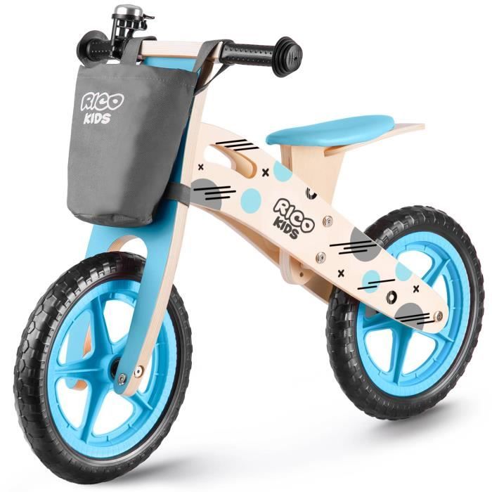 Rico Draisienne En Bois Bebe Enfant 2 3 Ans Velo Sans Pedales Deux Roues 12 Mousse Eva Sonnette Panier Bleu Cdiscount Jeux Jouets Rico Draisienne En Bois Bebe Enfant 2 3 Ans Velo Sans Pedales Deux Roues 12 Mousse Eva Sonnette Panier Bleu Cdiscount Jeux Jouets