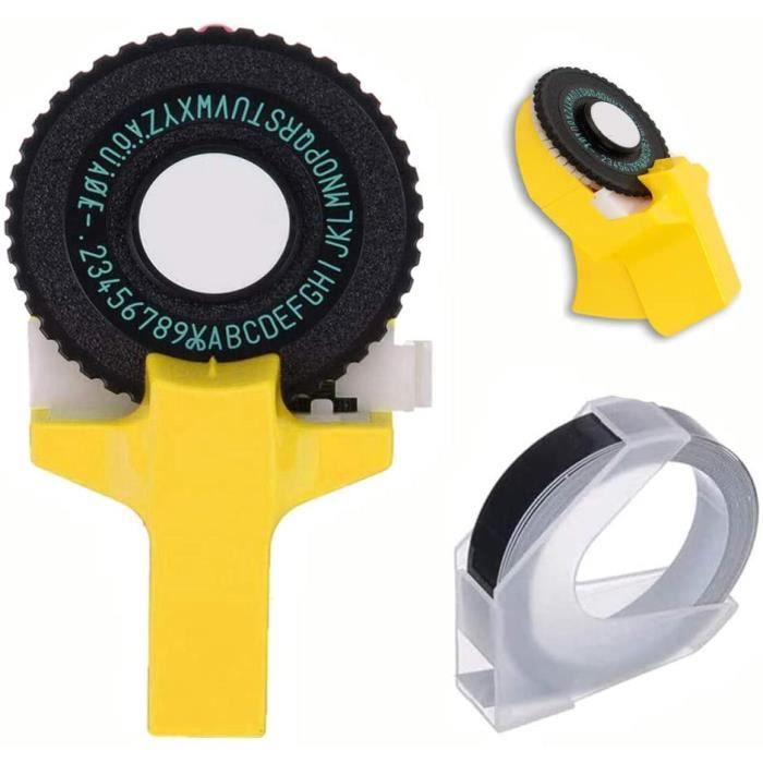 Mini Machine à Étiquettes Manuelle 3D – Imprimante Embosseuse DYMO Style Pour Rubans 9 Mm, Idéale Bricolage & Organisation