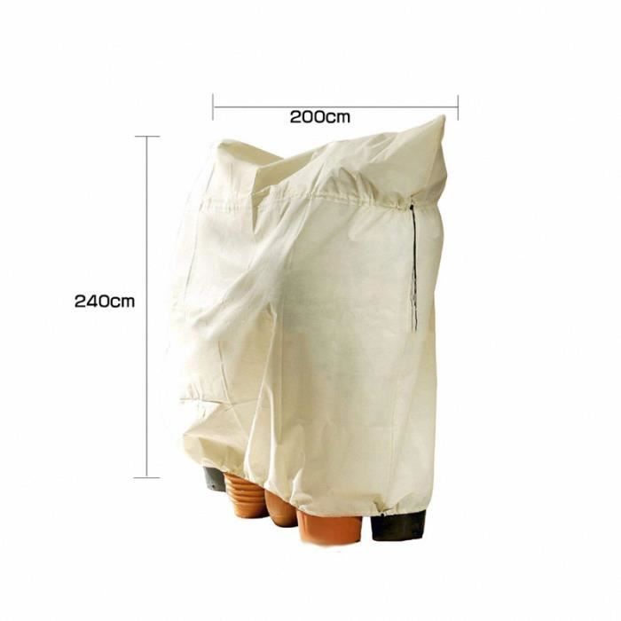 Housses de protection pour plantes avec fermeture éclair 2 pcs | Leroy