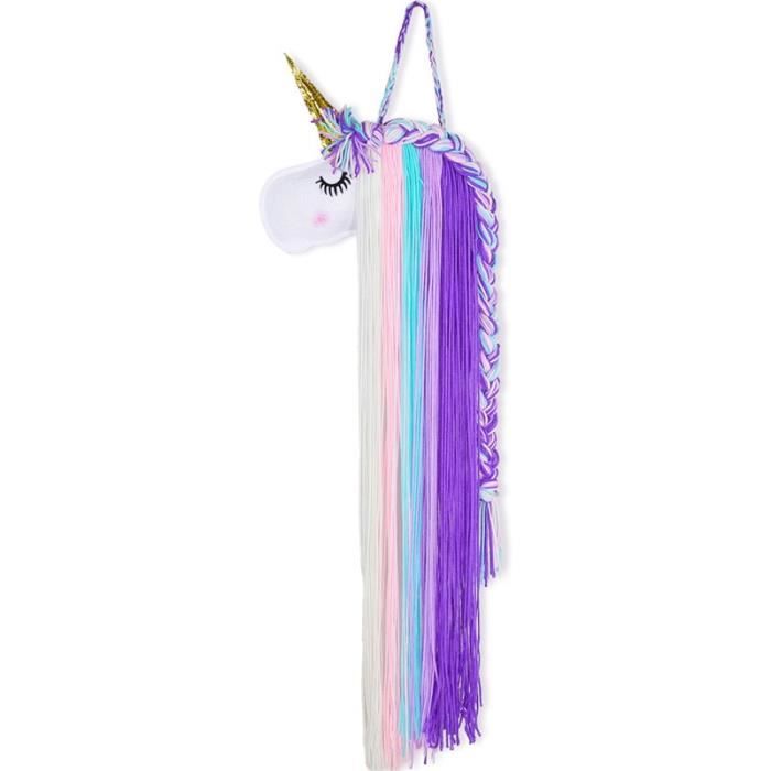 Nishine Bandeau élastique à paillettes pour bébé - Corne licorne - Fournitures de fête - Cosplay, Bleu