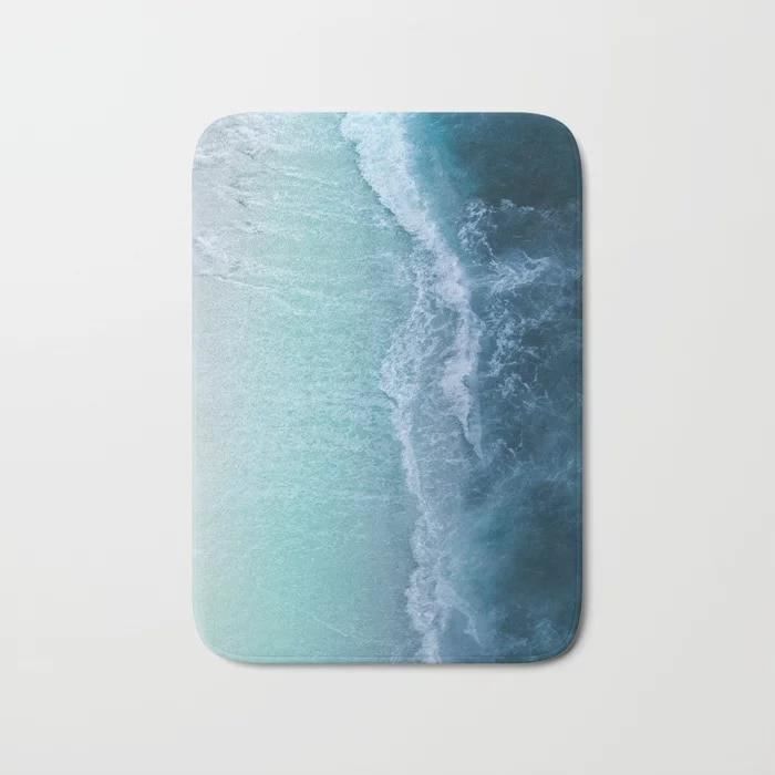 Tapis De Bain Absorbant Et Antidérapant 40.6x61 Cm - Flanelle Douce - Lavable En Machine - Décoration Salle De Bain