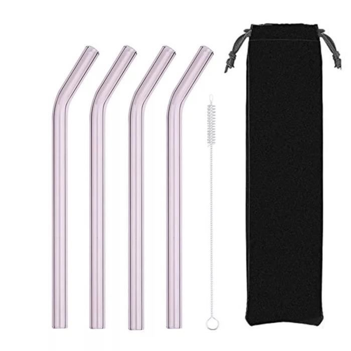 Lot De 4 Couvercles De Protection Pour Verres - Avec Trou Pour Paille - Tissu Noir Extensible - Pour Festivals, Soirées