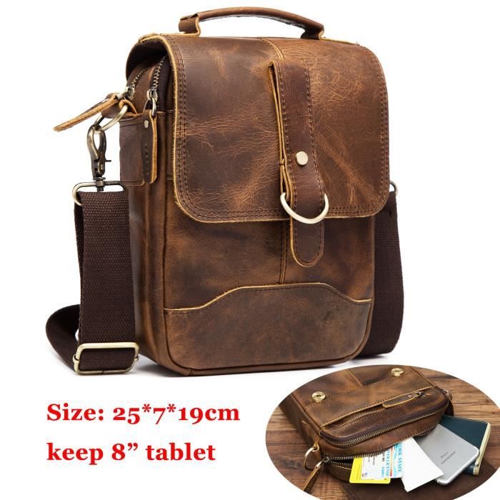 Sac à Bandoulière Pour Homme Naudamp - Multi-poches, Port USB, Léger - Idéal Pour Randonnée, Voyage, Quotidien