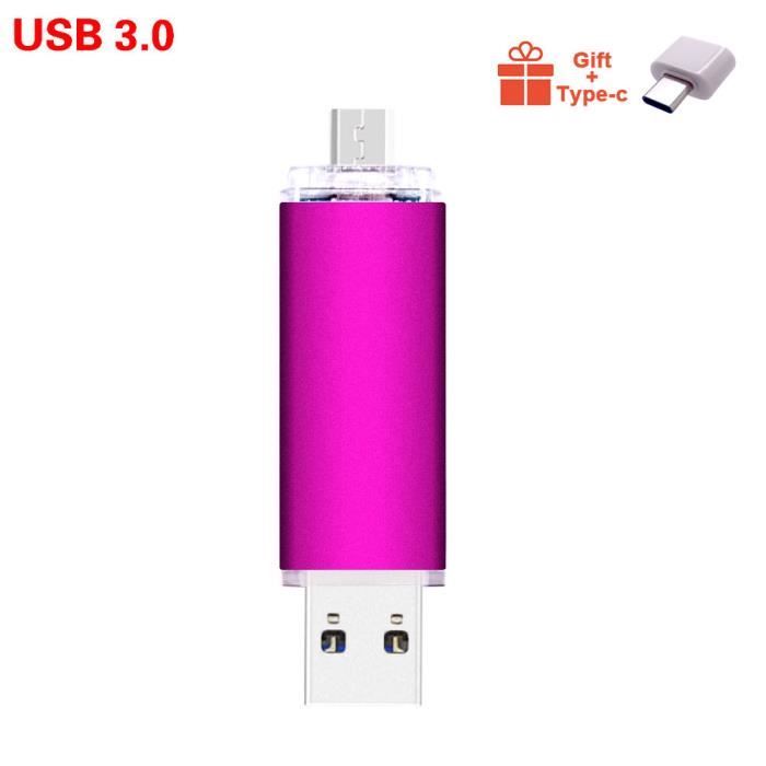 Mini clé USB 3.0 haute vitesse, clé USB Cle, clé USB TYPE-C, mémoire  étanche, disque flash USB en métal, 2 To, 1 To, 512 Go - AliExpress