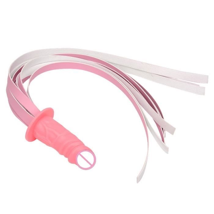 Fouet BDSM Blanc En Cuir PU, Flogger Sexuel Pour Fessée, Neuf, Fabrication Chinoise