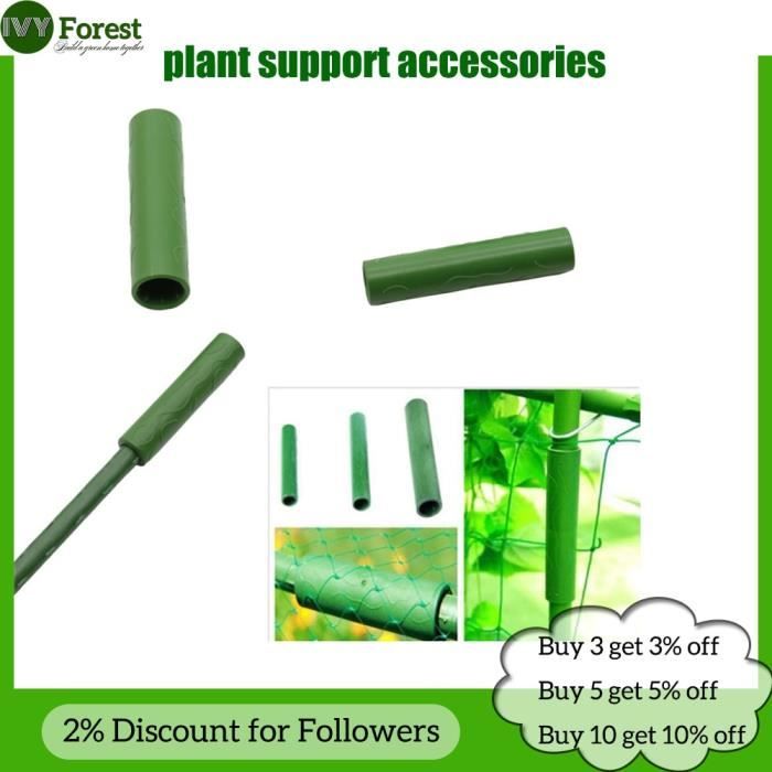 12 Pièces Connecteurs Piquets Jardin 11mm - Pour Serre Et Plantes Grimpantes - Polypropylène