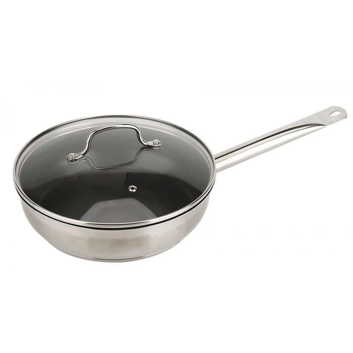 Sauteuse revêtue 24 cm avec couvercle GASTRONOMIE