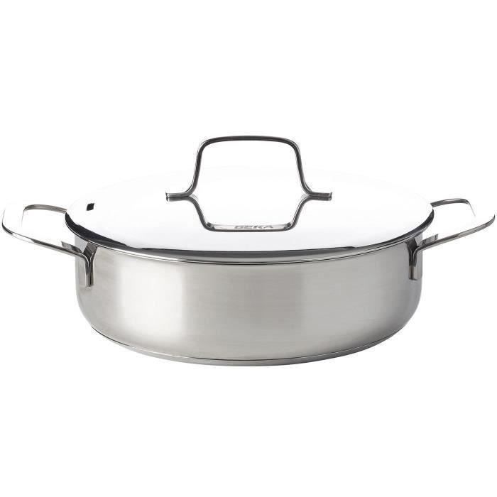 Sauteuse 24cm + couvercle Maestro inox