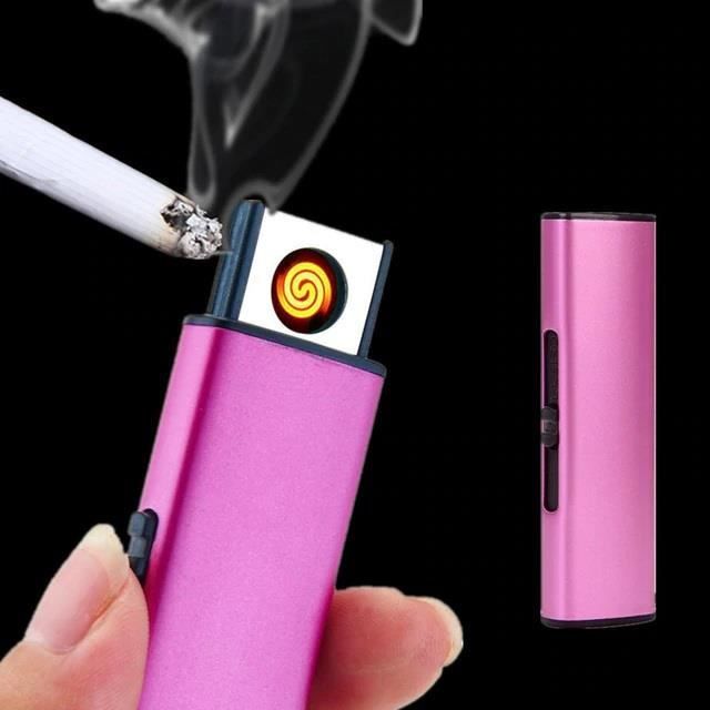 Briquet Ecologique USB Rechargeable Longue Durée Pour Cigarettes et Bougies  Garanti 2 Ans -Rose - Cdiscount Au quotidien