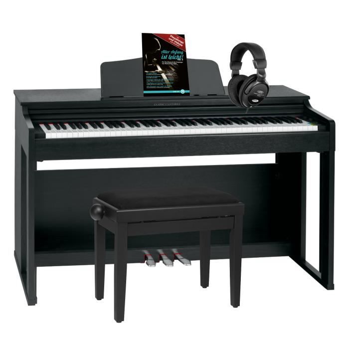 classic cantabile dp-230 sm piano numérique noir mat set