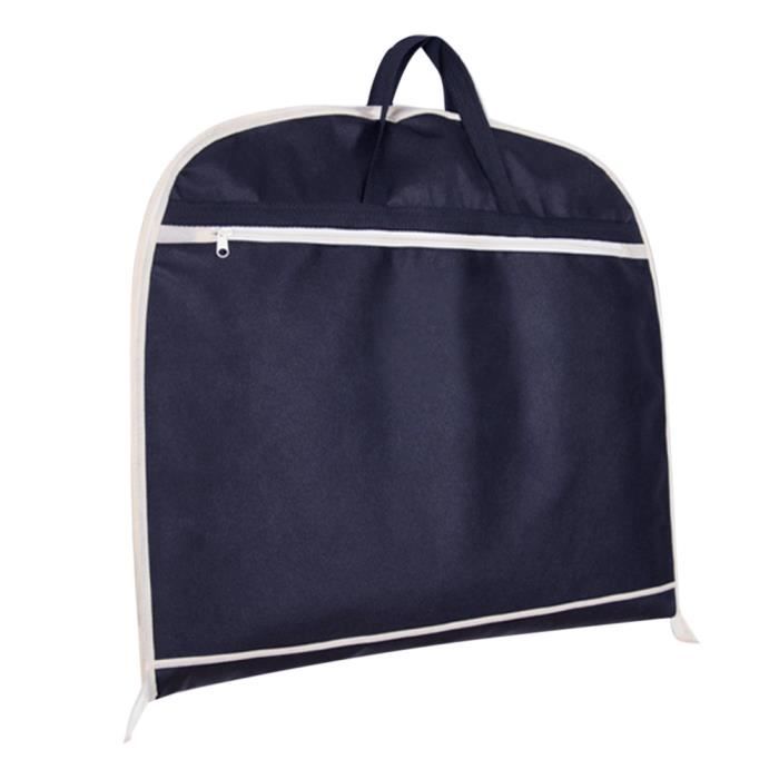Lot De Deux Housse Protection Pliable Pour Costume Vetement Manteaux Sac De Vetement 110x60cm Noir Bleu Marine Achat Vente Housse Vetements 2009348071244