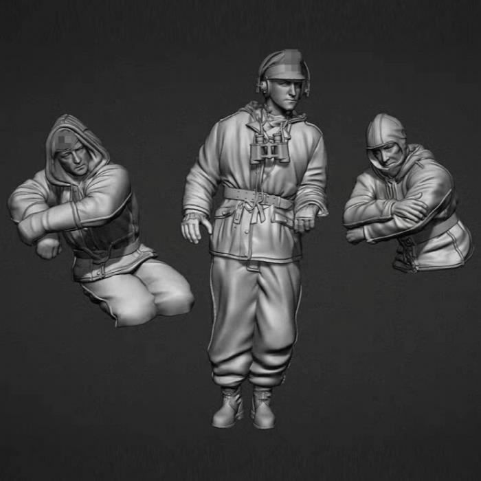 1:35 FIGURINE EN résine soldat us marine WW2 non peinte EUR 21,99