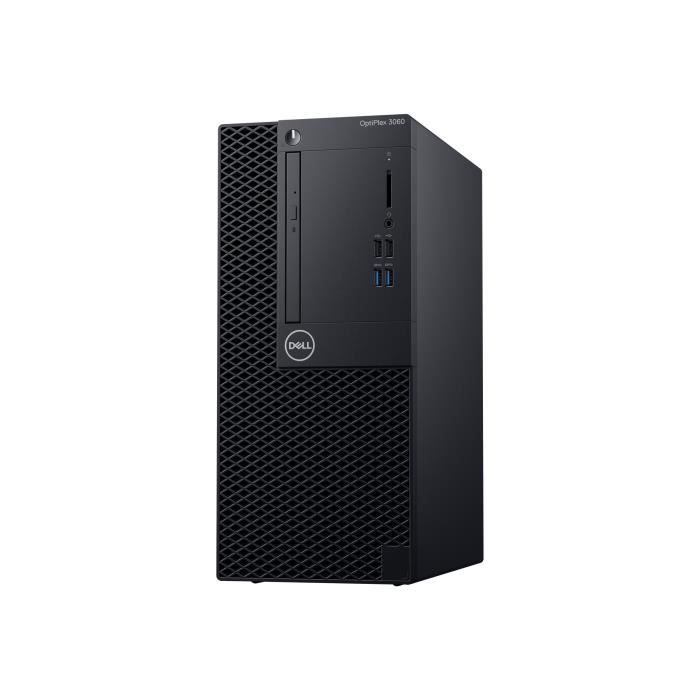 Dell OptiPlex 3060 MT 1 x Core i5 8500 - 3 GHz RAM 8 Go SSD 256 Go graveur de DVD UHD Graphics 630 GigE Win 10 Pro 64 bits…