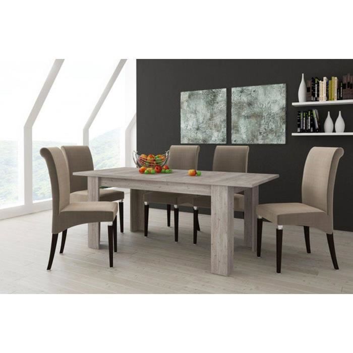 DMORA Table de salle à manger extensible, Console extensible, Table moderne avec rallonge, 160 / 220x88h80 cm, Couleur chêne