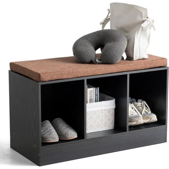 DREAMADE Banc à Chaussure, Portechaussure en MDF Standard P2 et Eponge