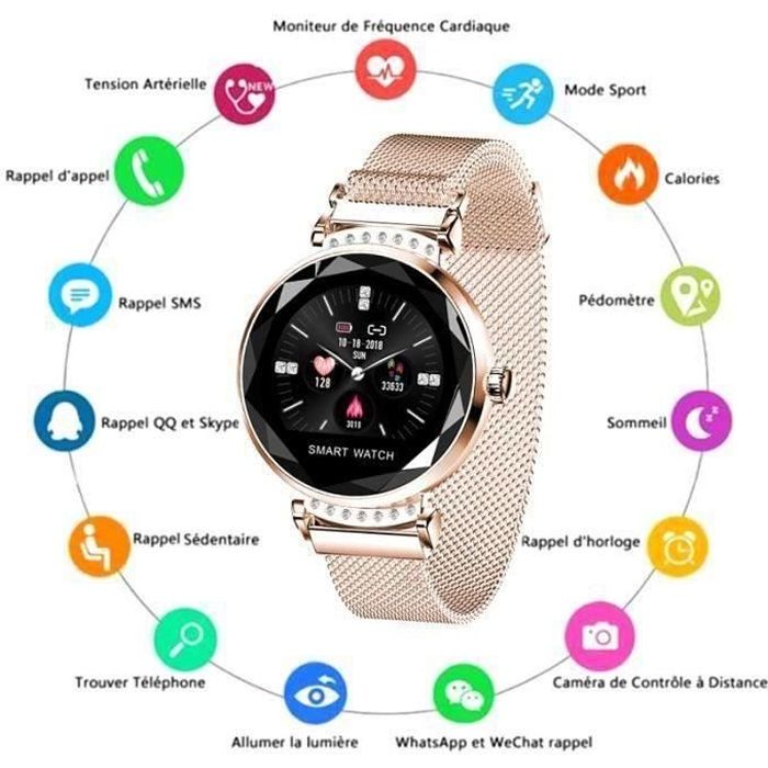 Montre connectee femme ios Clearance
