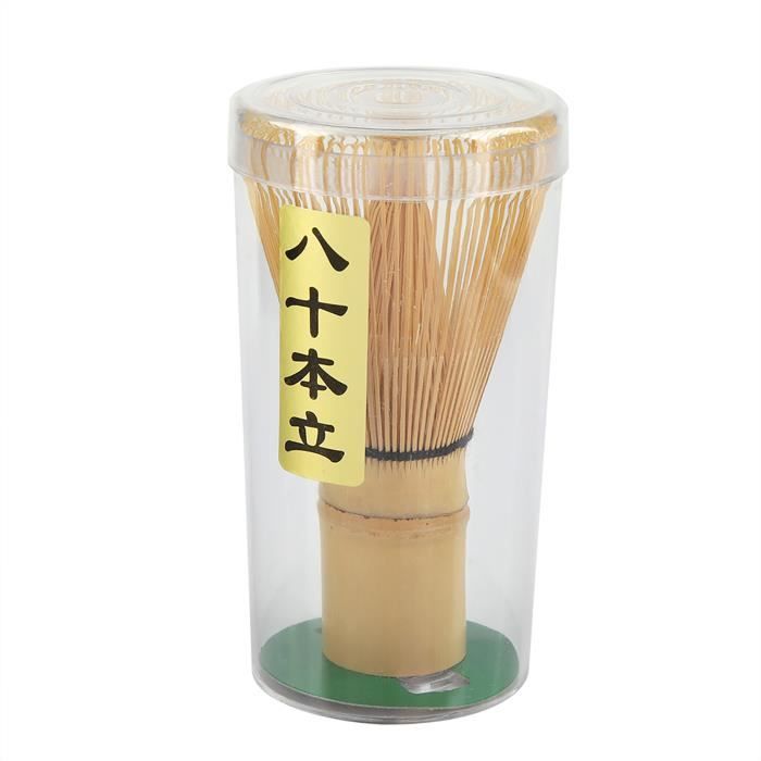 Goshyda Fouet à Thé Matcha Bambou 120 Dents - Ustensile Traditionnel Japonais 10,5 Cm