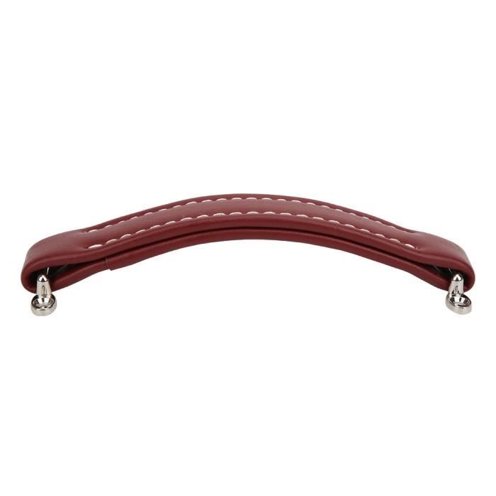 Poignée En Cuir PU Pour Ampli Guitare - Accessoire Musicien - Marron - Confort Et Style