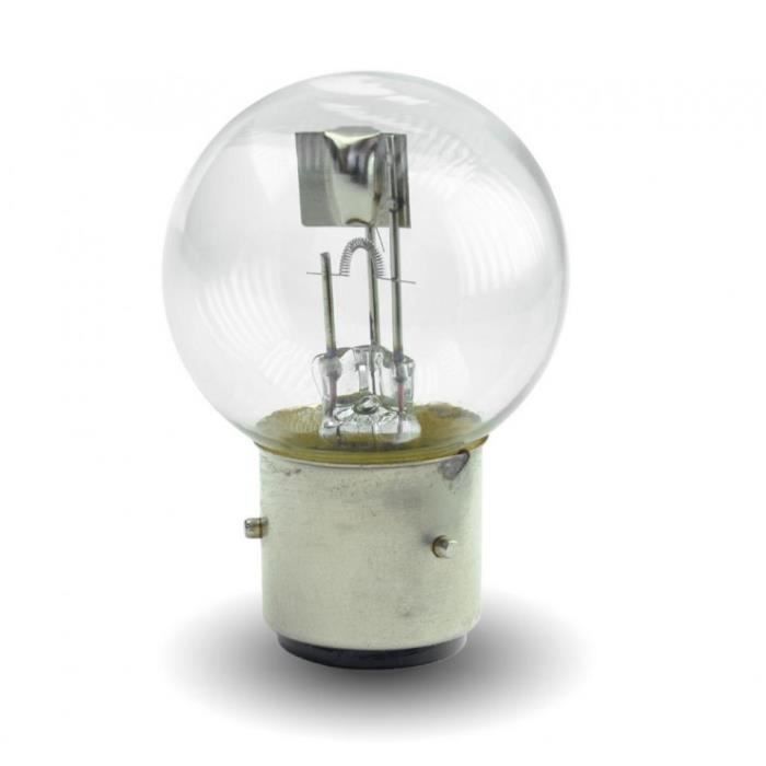 Ampoule lampe blanche Flosser BA21d 12V 45/40W optique avant auto pour moto scooter