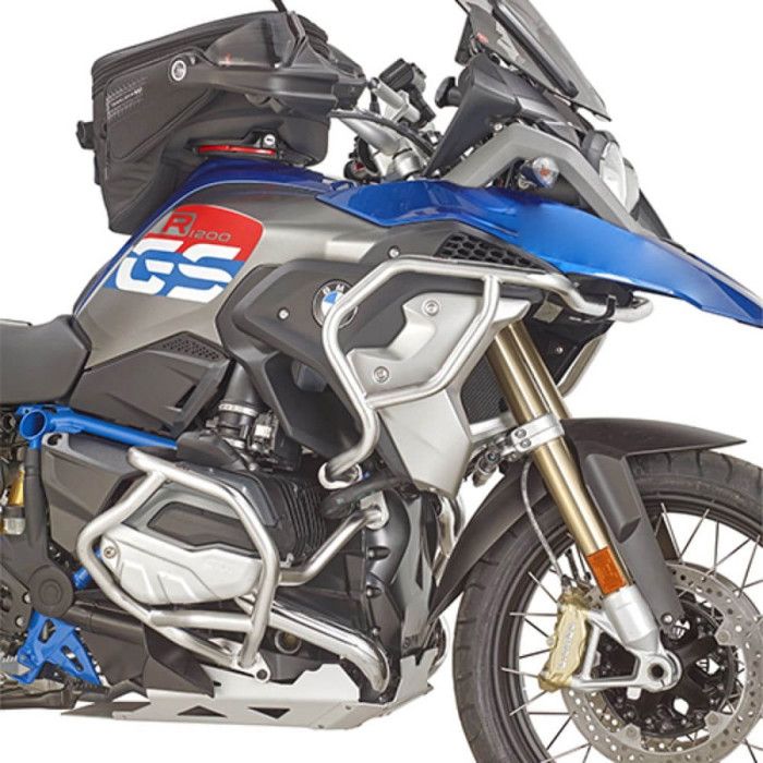 Pare-carters moto Givi Haut en Acier Inox Bmw R 1200 Gs (13 à 18) - gris