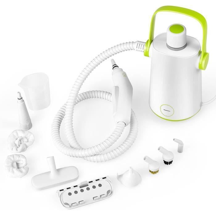 GOPLUS Nettoyeur Vapeur à Main 1000W 3 Bars de Pression Nettoyage à Vapeur Portable de Réservoir dEau 300 ml 10 Accessoires - Goplus