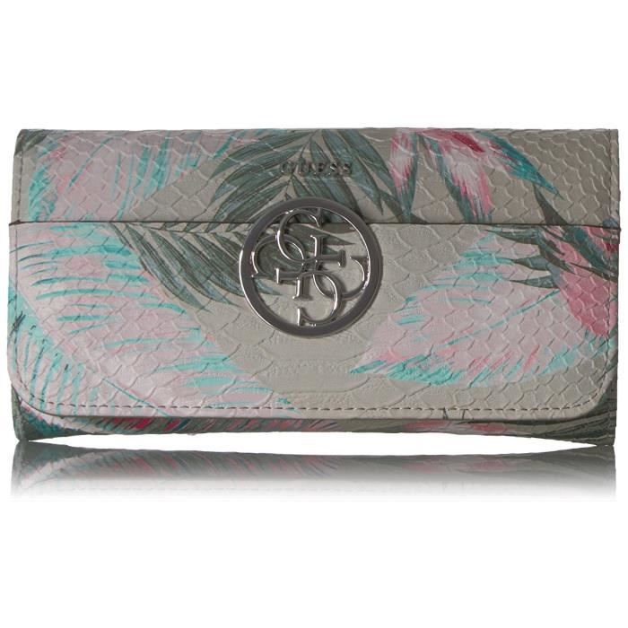 Portefeuille GUESS Kamryn Floral Large Flap Organizer Portefeuille Cdiscount Bagagerie Maroquinerie