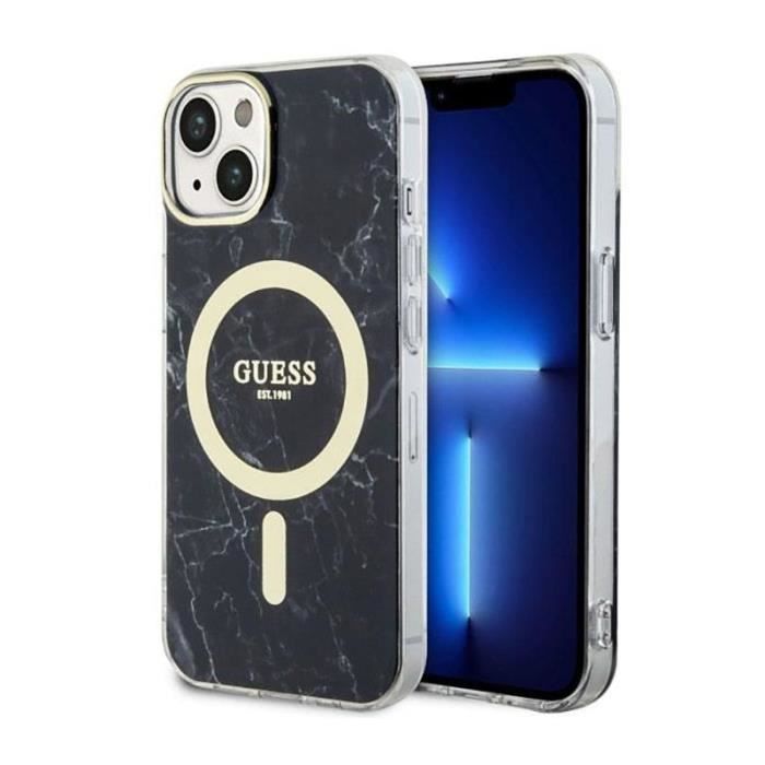 Guess Marble MagSafe Coque pour iPhone 14 3666339127244