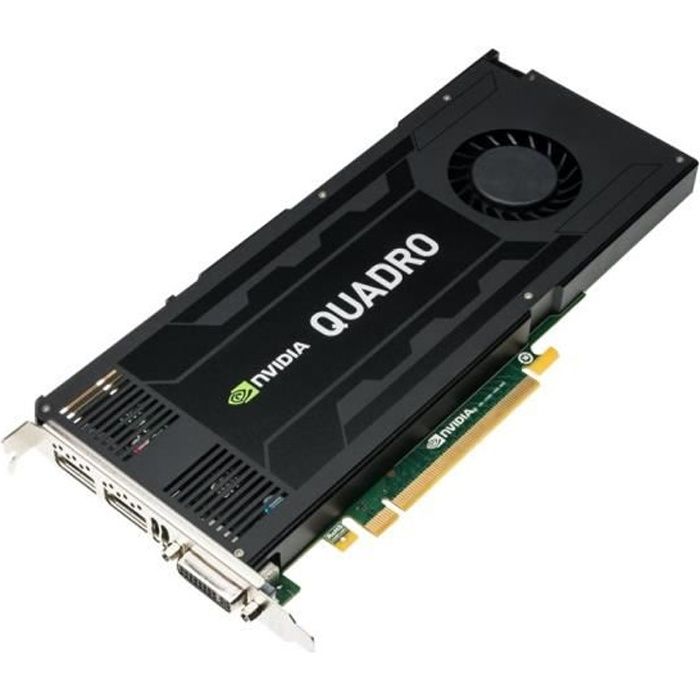 NVIDIA Quadro K4200 - Carte graphique - Quadro K4200 - 4 Go GDDR5 - PCIe 2.0 x16 - DVI 2 x DisplayPort - Hewlett packard