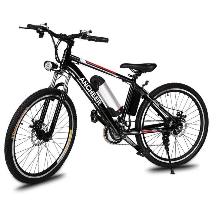 Velo Electrique Montagne 22 30 Km H 8ah 36v 250w 26 Pouces Kilometrage 22 28km 21 Vitesses Noir Uk Prix Pas Cher Cdiscount