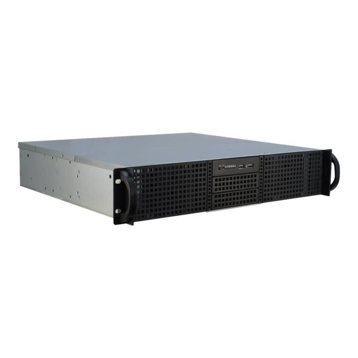 Boîtier Rack 2U - Inter-Tech - IPC 2U-20240 - ATX - Pas dalimentation - USB