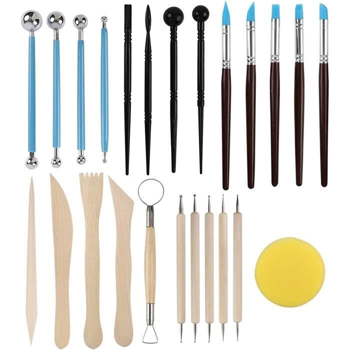 Sonew ensemble d'outils de sculpture d'argile de modelage Kit d'outils