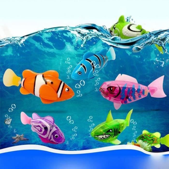 SEC Jouet de poisson pour enfants - Jouet de poisson de natation à piles électronique mignon jouet de bain pour enfants cade 85723