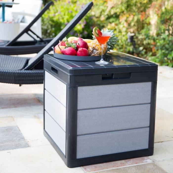 Keter Boîte de rangement de jardin Denali 113 L Anthracite 440521