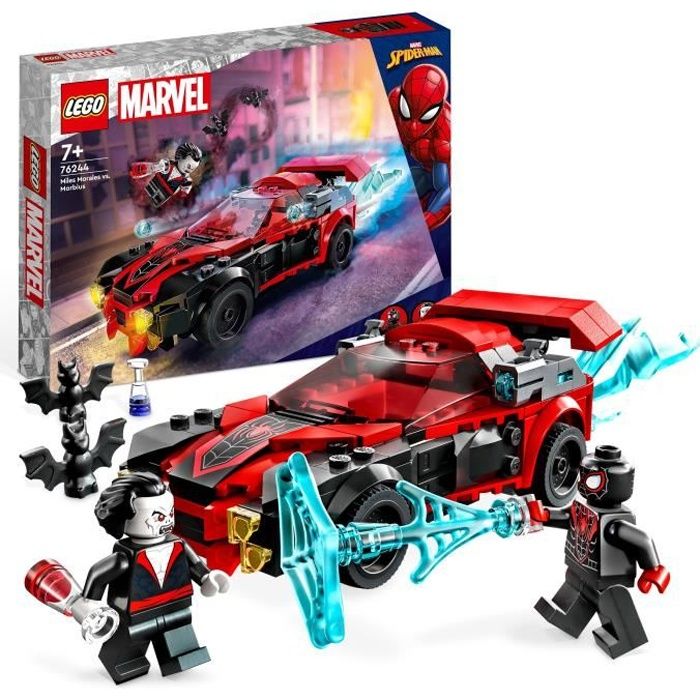 LEGO® Marvel 76244 Miles Morales vs. Morbius, Jouet Super-Héros, Spider-Man,  Voiture de Course - Cdiscount Jeux - Jouets