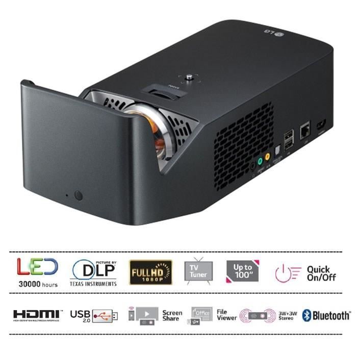 LG Vid&eacute;oprojecteur DLP  PF1000U Noir 