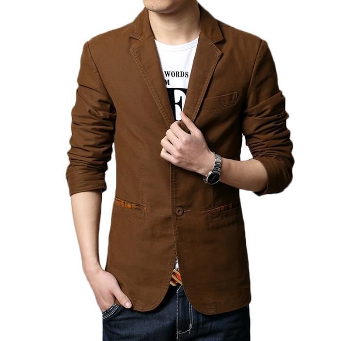 Blazer homme marron clearance