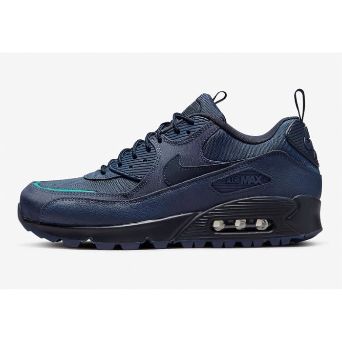 Baskets Nike Air Max 90 pour hommes AUTREMENT Bleu marine Bleu Plat Homme Bleu marine Cdiscount Chaussures