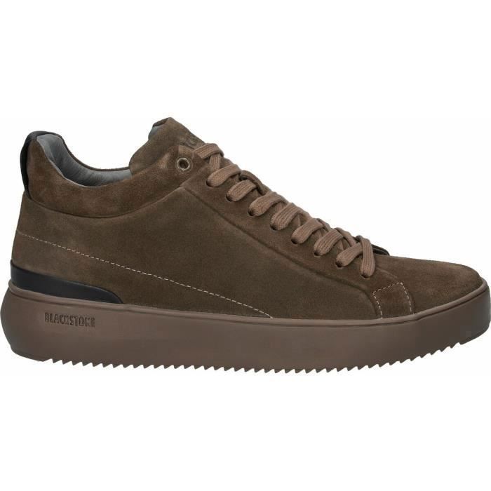 Baskets Blackstone Original - Cuir Grainé Bleu Nordique - Taille US 11 - Confort Premium